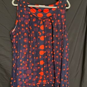 Polka dot Plus sized top